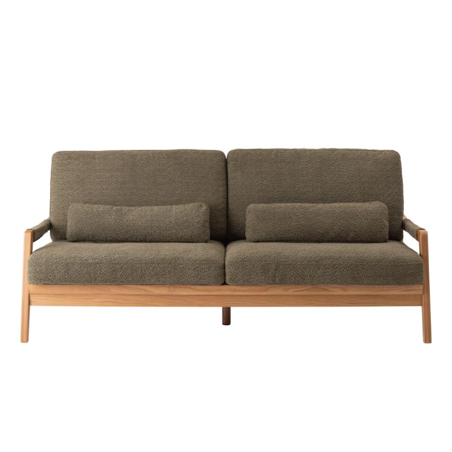 ソファー 幅181cm 3人掛け ダイニングソファ 肘掛け付き アーム付き クッション付き 木製 大型 ワイド おしゃれ 北欧 ナチュラル ベージュ グリーン form 東谷 | 東谷 | 18