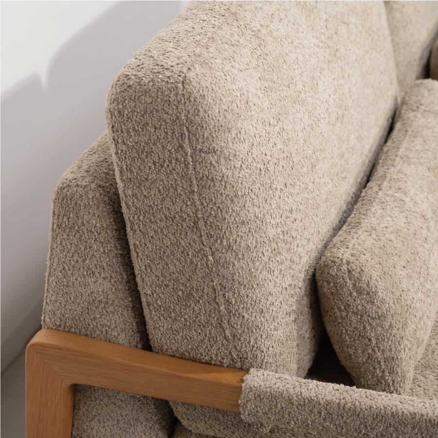 ソファー 幅181cm 3人掛け ダイニングソファ 肘掛け付き アーム付き クッション付き 木製 大型 ワイド おしゃれ 北欧 ナチュラル ベージュ グリーン form 東谷 | 東谷 | 05