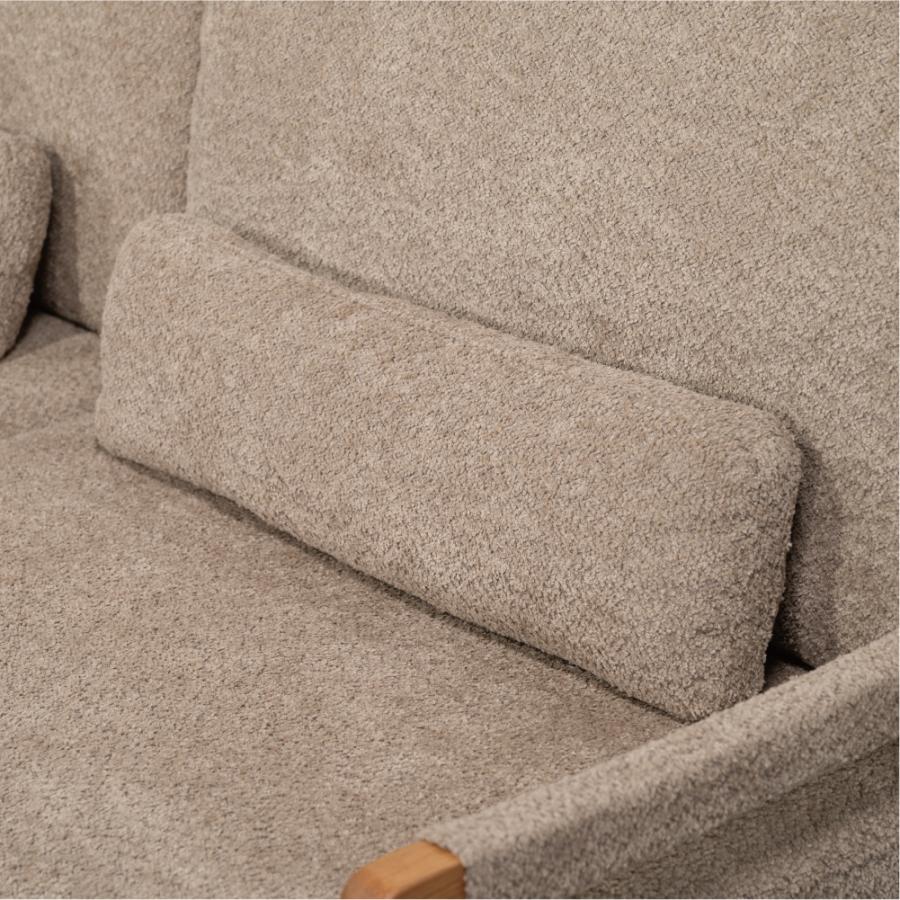 ソファー 幅181cm 3人掛け ダイニングソファ 肘掛け付き アーム付き クッション付き 木製 大型 ワイド おしゃれ 北欧 ナチュラル ベージュ グリーン form 東谷 | 東谷 | 07