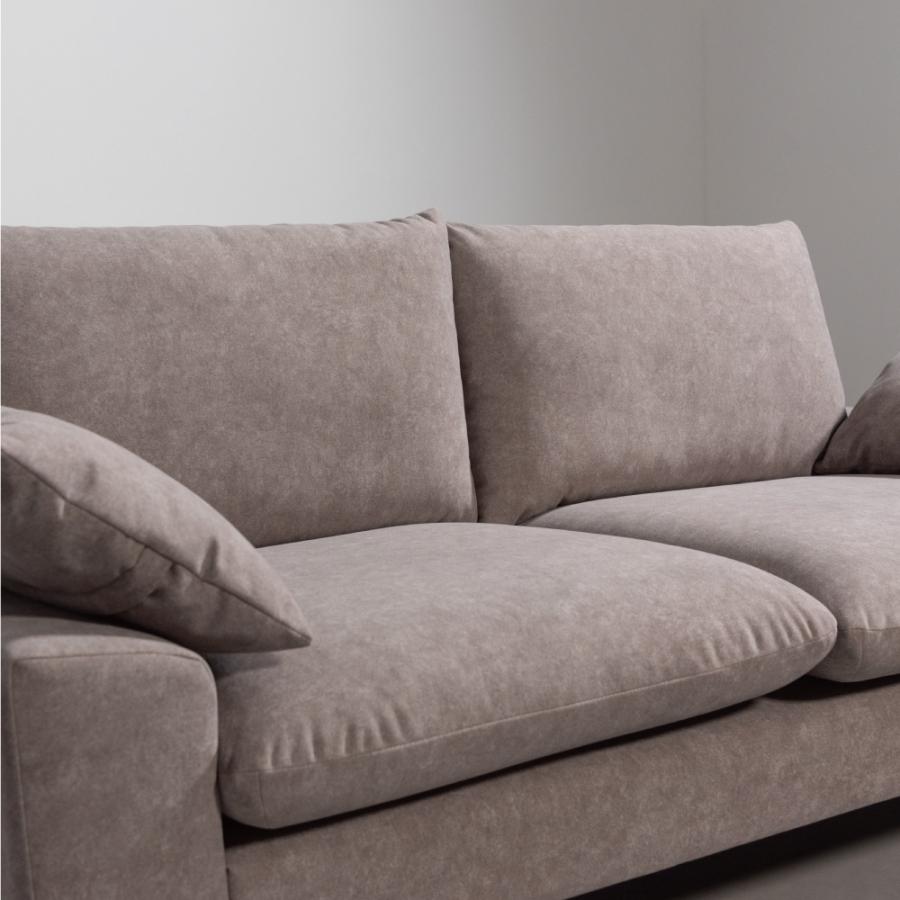 アーム付きソファ　グレー 東谷 ソファー 幅182cm ローソファー 3人掛け ダイニングソファ