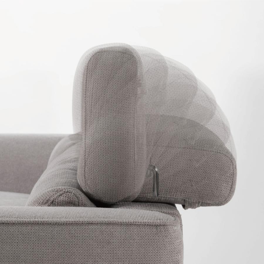 ソファー 幅185cm 3人掛け ダイニングソファ リクライニング ハイバック ヘッドレスト 肘掛け付き アーム付き 大型 おしゃれ モダン ベージュ グレー form 東谷 | 東谷 | 08