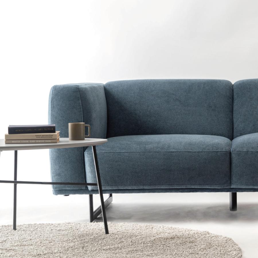 ソファー ローソファ 幅182cm 3人掛け ダイニングソファ 三人掛け 肘掛け アーム  おしゃれ 北欧 シンプル モダン ライトグレー ブルーグレー form 東谷 | 東谷 | 09