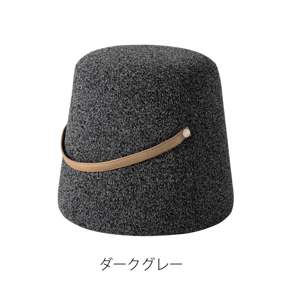 スツール 高さ42cm 椅子 オットマン 低い おしゃれ ロースツール 足置き台 小さい 背もたれなし 来客用 レザー モダン ライトグレー ダークグレー form 東谷 | 東谷 | 18