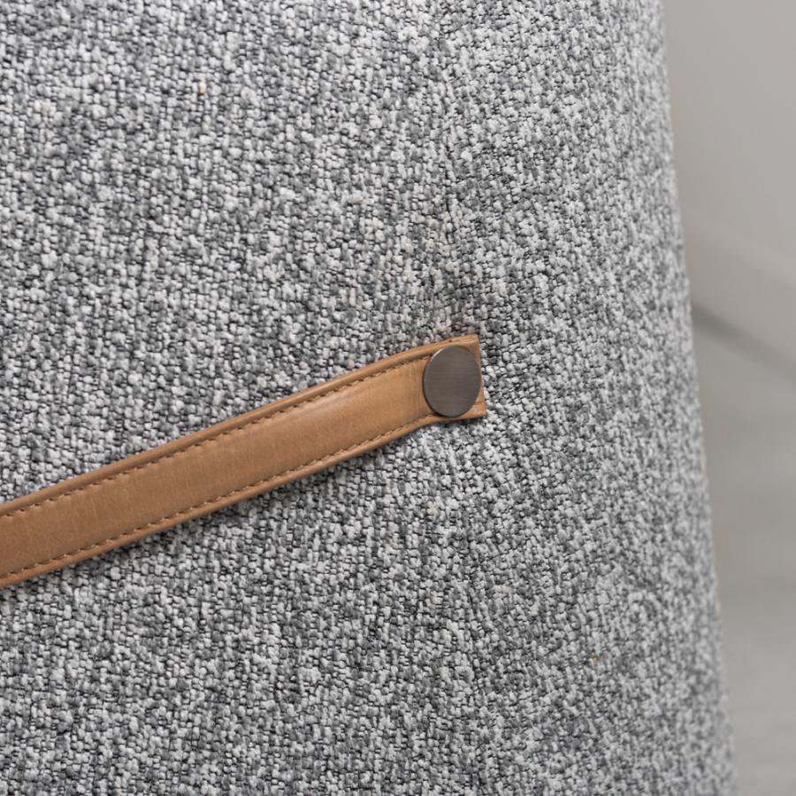 スツール 高さ42cm 椅子 オットマン 低い おしゃれ ロースツール 足置き台 小さい 背もたれなし 来客用 レザー モダン ライトグレー ダークグレー form 東谷 | 東谷 | 03