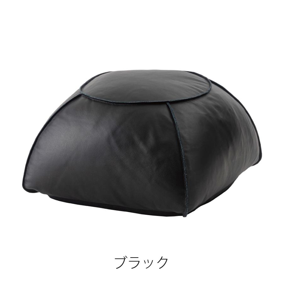 スツール 高さ35cm 椅子 オットマン 低い おしゃれ ロースツール 足置き台 小さい 背もたれなし 来客用 レザー モダン キャメル ブラウン ブラック form 東谷 | 東谷 | 14