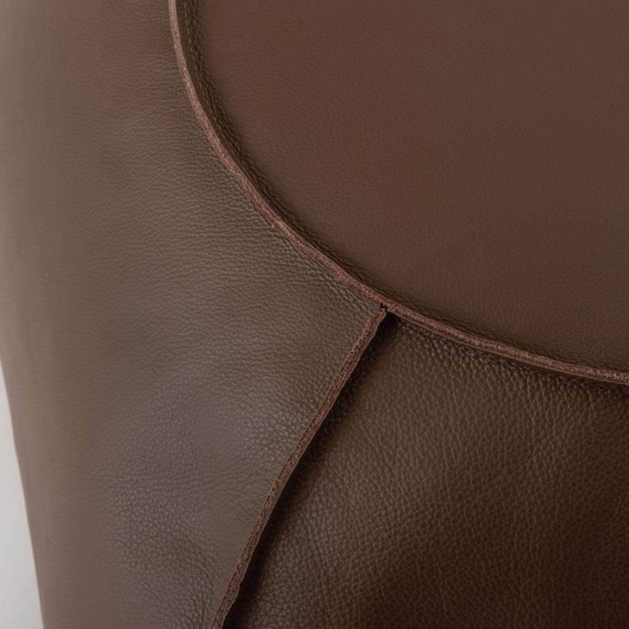 スツール 高さ35cm 椅子 オットマン 低い おしゃれ ロースツール 足置き台 小さい 背もたれなし 来客用 レザー モダン キャメル ブラウン ブラック form 東谷 | 東谷 | 05