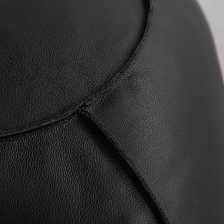 スツール 高さ35cm 椅子 オットマン 低い おしゃれ ロースツール 足置き台 小さい 背もたれなし 来客用 レザー モダン キャメル ブラウン ブラック form 東谷 | 東谷 | 06