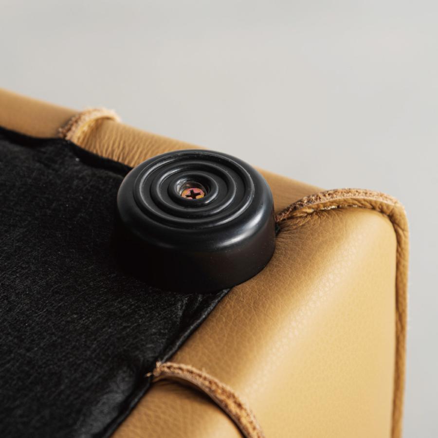 スツール 高さ41cm 椅子 オットマン 低い おしゃれ ロースツール 足置き台 小さい 背もたれなし 来客用 レザー モダン キャメル ブラウン ブラック form 東谷 | 東谷 | 07