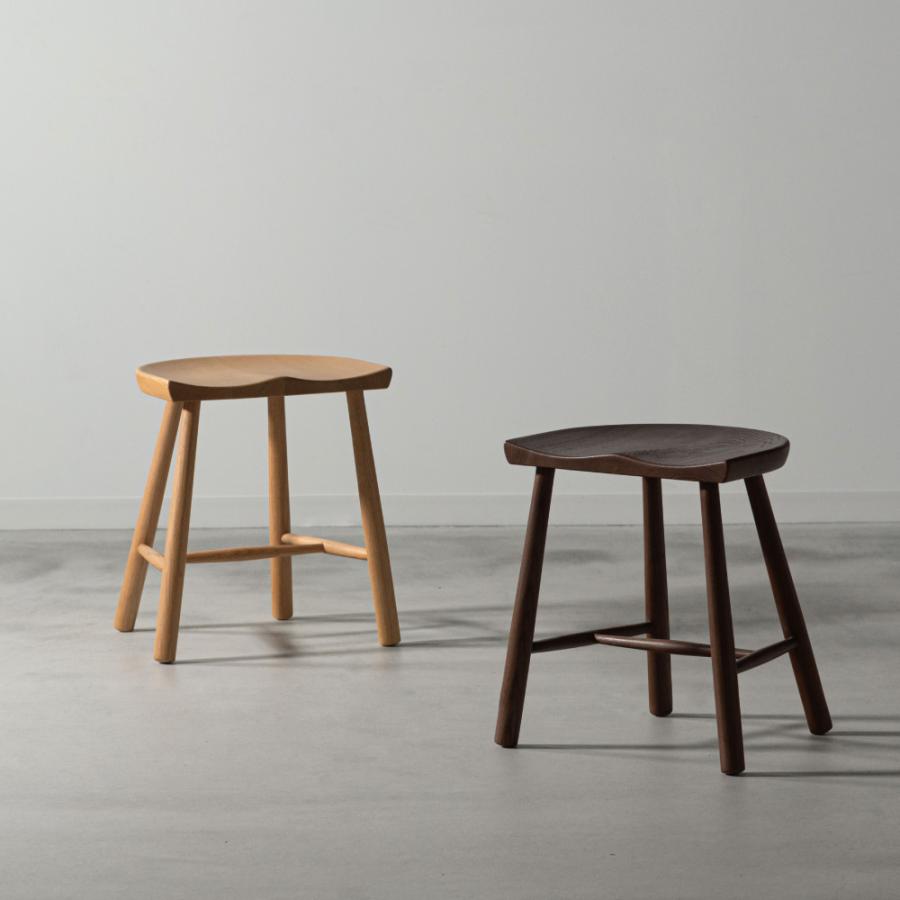 スツール 高さ43.5cm 木製 椅子 低い 玄関 おしゃれ ロースツール キッチン 小さい 背もたれなし 北欧 シンプル モダン ナチュラル ブラウン form 東谷 | 東谷 | 16
