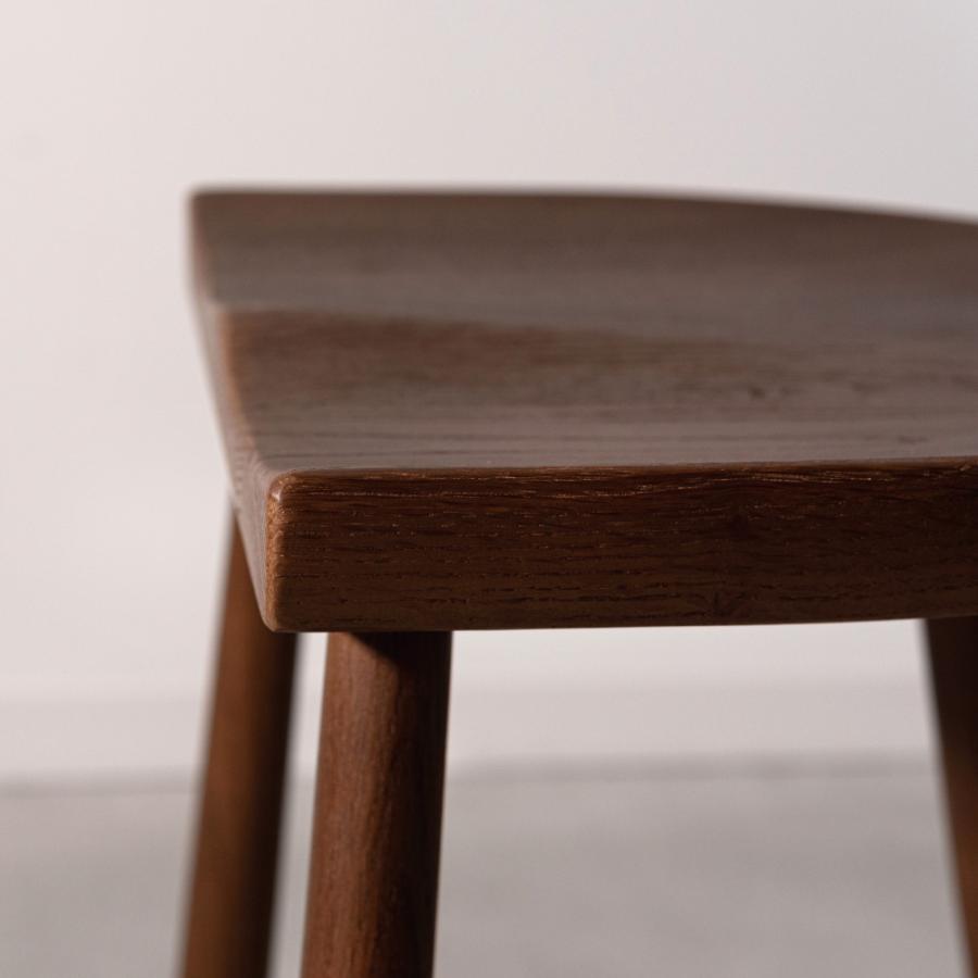 スツール 高さ43.5cm 木製 椅子 低い 玄関 おしゃれ ロースツール キッチン 小さい 背もたれなし 北欧 シンプル モダン ナチュラル ブラウン form 東谷 | 東谷 | 06