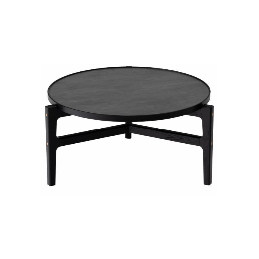 ローテーブル 直径66.5cm センターテーブル リビング おしゃれ 丸 小さい 完成品 大理石調 てーぶる 一人暮らし 北欧 シンプル ブラック ナチュラル form 東谷 | 東谷 | 15