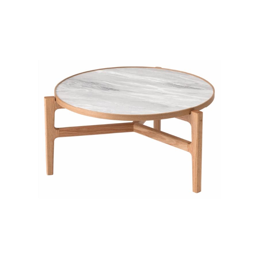 ローテーブル 直径66.5cm センターテーブル リビング おしゃれ 丸 小さい 完成品 大理石調 てーぶる 一人暮らし 北欧 シンプル ブラック ナチュラル form 東谷 | 東谷 | 17