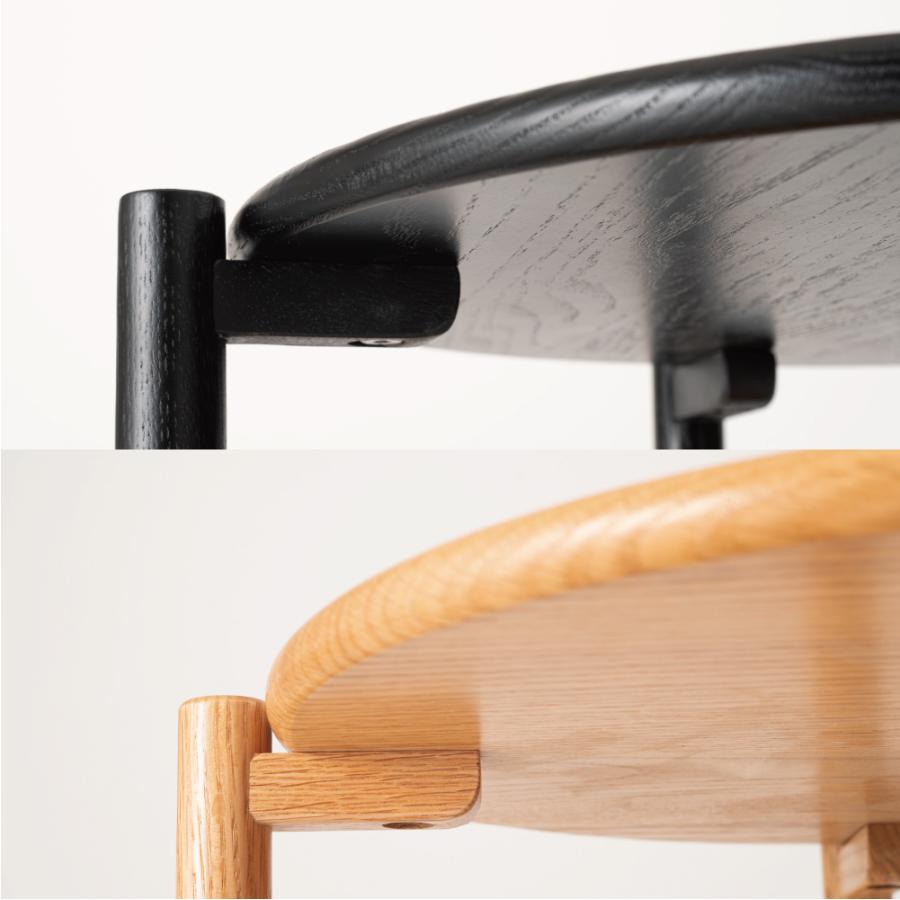 サイドテーブル 直径40cm ベッドサイド ナイトテーブル ミニ ソファーテーブル スリム 収納 木製 おしゃれ 丸 棚 木 木製 ナチュラル 黒 ブラック form 東谷 | 東谷 | 06