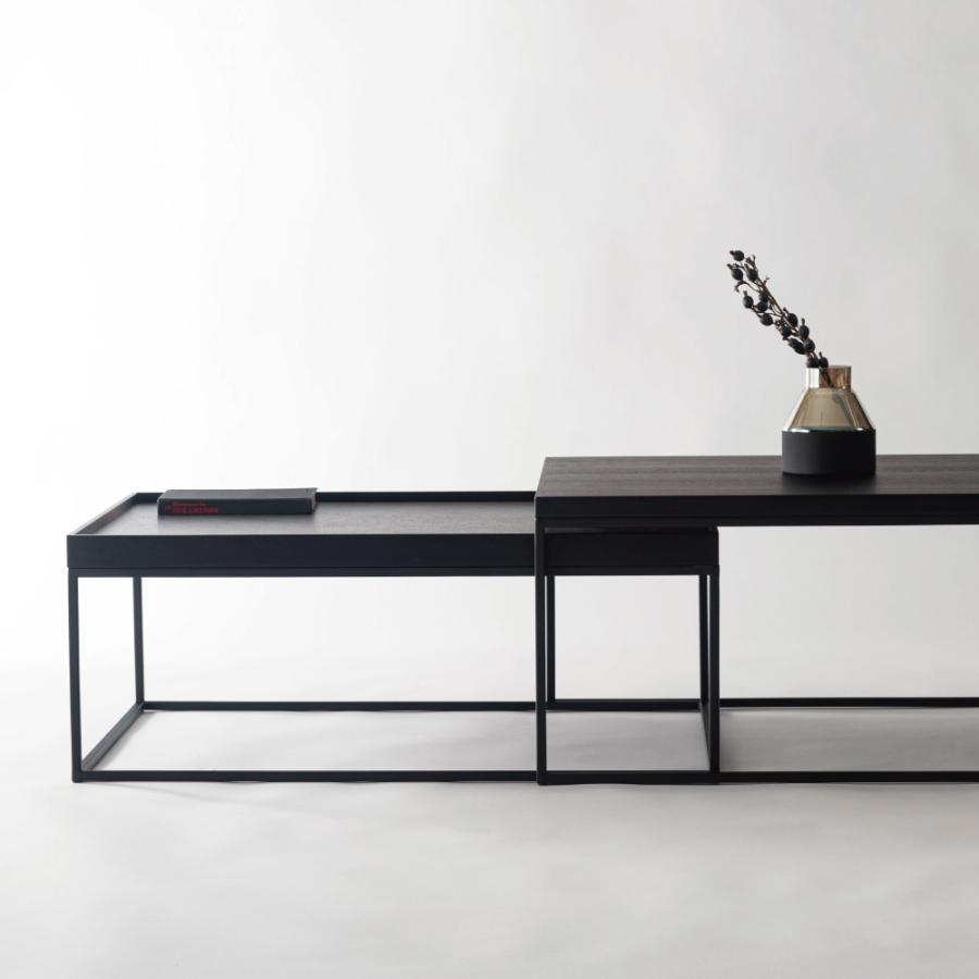 ローテーブル 2個セット センターテーブル リビング おしゃれ ネストテーブル 大理石調 てーぶる 正方形 北欧 シンプル モダン ナチュラル ブラック form 東谷 | 東谷 | 13