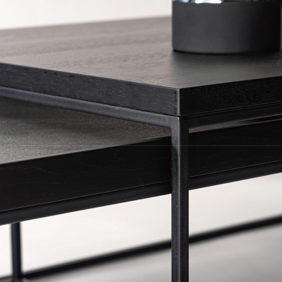 ローテーブル 2個セット センターテーブル リビング おしゃれ ネストテーブル 大理石調 てーぶる 正方形 北欧 シンプル モダン ナチュラル ブラック form 東谷 | 東谷 | 06