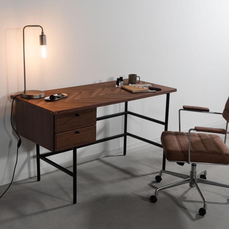 デスク 幅120cm パソコンデスク 机 学習 勉強 pcデスク収納 書斎 おしゃれ テレワーク 作業 引き出し つくえ 木製 天然木 ナチュラル ブラウン form 東谷 | 東谷 | 14