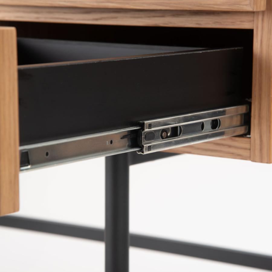 デスク 幅120cm パソコンデスク 机 学習 勉強 pcデスク収納 書斎 おしゃれ テレワーク 作業 引き出し つくえ 木製 天然木 ナチュラル ブラウン form 東谷 | 東谷 | 08