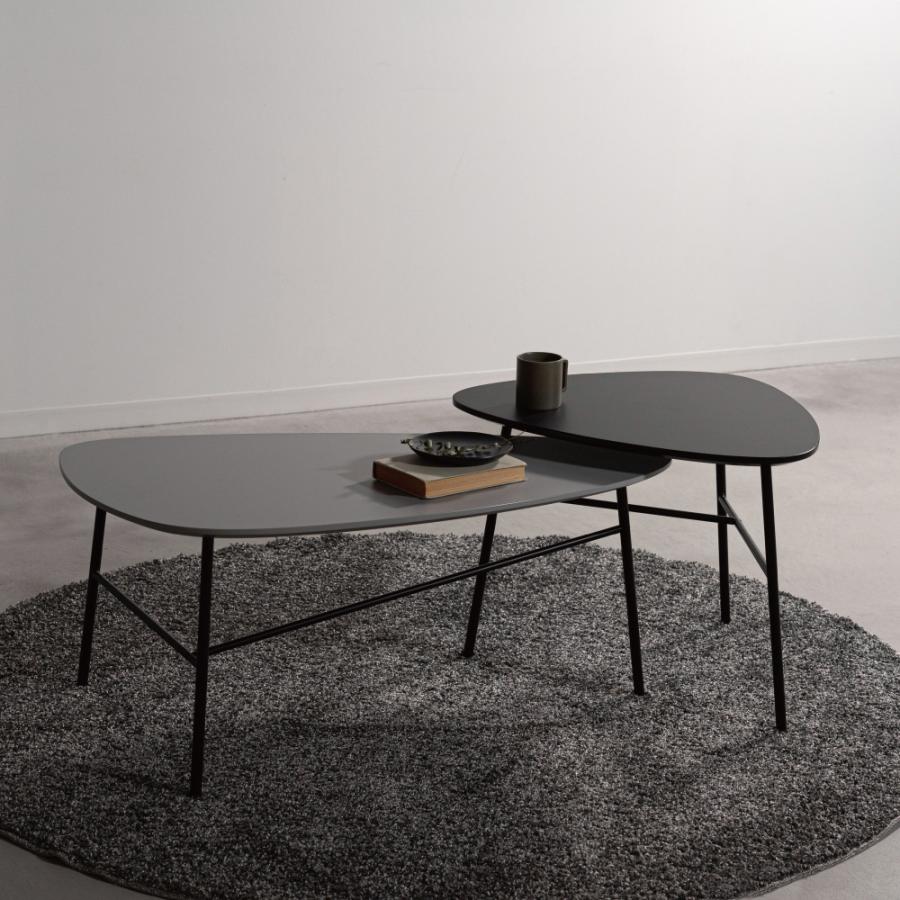 ローテーブル 幅93cm センターテーブル リビング おしゃれ ミニ 小さい てーぶる 一人暮らし 小さめ シンプル コンパクト ブラック グレー 黒 form 東谷 | 東谷 | 08