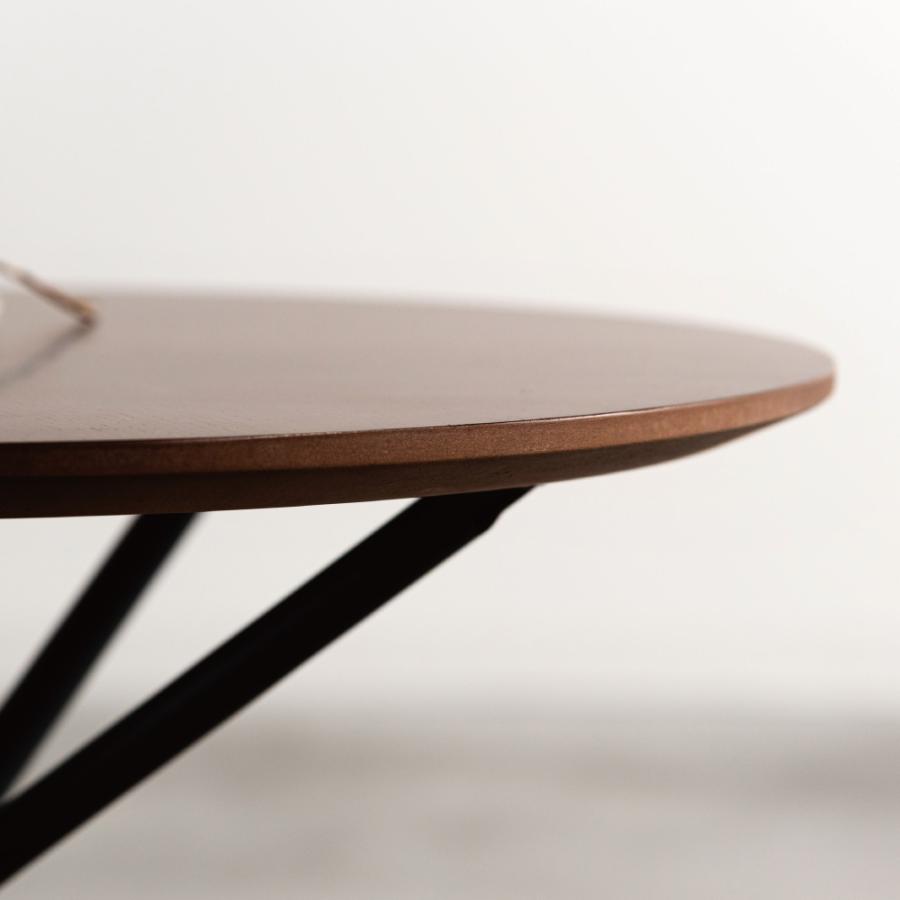 サイドテーブル 直径50cm ベッドサイド ナイトテーブル ミニ ソファーテーブル スリム 収納 木製 おしゃれ 丸 棚 木 木製 ナチュラル ブラウン form 東谷 | 東谷 | 03