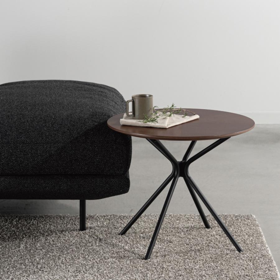 サイドテーブル 直径50cm ベッドサイド ナイトテーブル ミニ ソファーテーブル スリム 収納 木製 おしゃれ 丸 棚 木 木製 ナチュラル ブラウン form 東谷 | 東谷 | 10