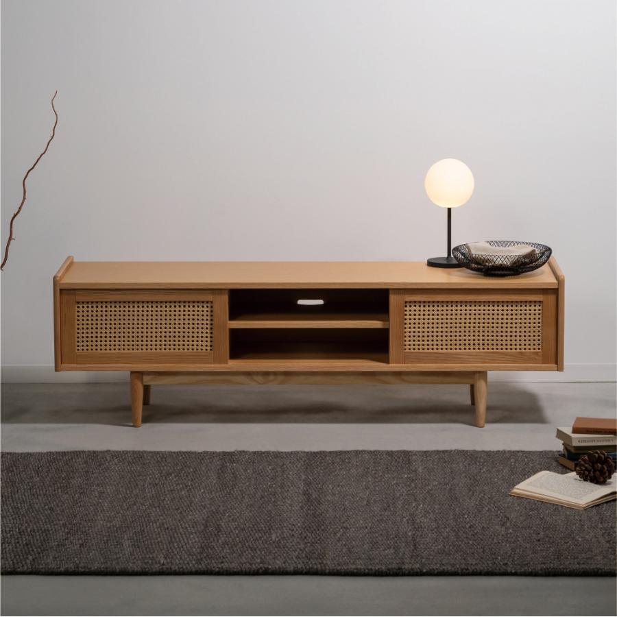 テレビ台 テレビボード 幅150cm ローボード 収納 棚板 引き戸 扉付き スライド 大きい 55インチ 32型 木製 天然木 おしゃれ 北欧 ナチュラル form 東谷 | 東谷 | 03