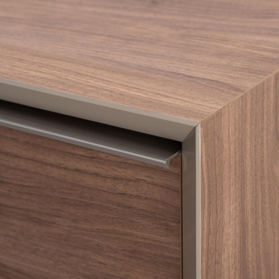 テレビ台 テレビボード 幅180cm ローボード 収納 棚板 引き戸 扉付き スライド 大きい 55インチ 55型 石目調 モルタル調 木目調 グレー おしゃれ form 東谷 | 東谷 | 06