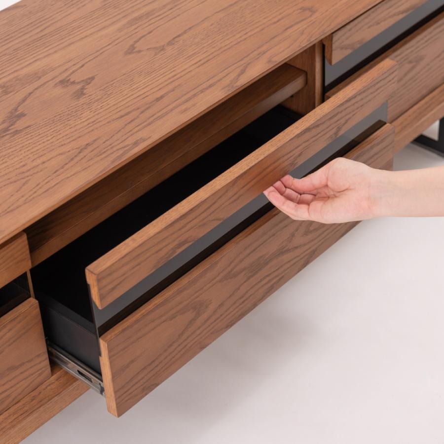 テレビ台 テレビボード 幅150cm ローボード 収納 棚板 引き戸 扉付き スライド 大きい 32型 天然木 脚部取り外し おしゃれ ナチュラル ブラウン form 東谷 | 東谷 | 03