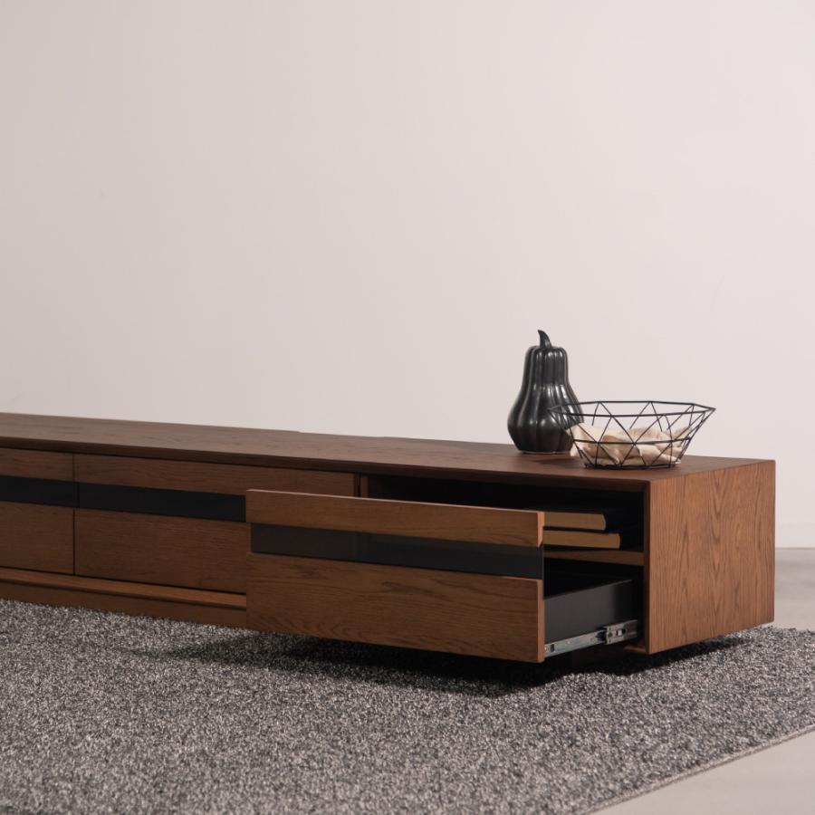 テレビ台 テレビボード 幅180cm ローボード 収納 棚板 引き戸 扉付き スライド 大きい 55型 天然木 脚部取り外し おしゃれ ナチュラル ブラウン form 東谷 | 東谷 | 13