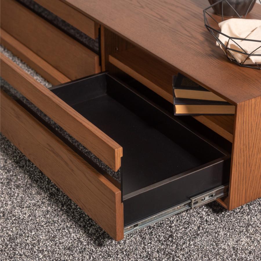 テレビ台 テレビボード 幅180cm ローボード 収納 棚板 引き戸 扉付き スライド 大きい 55型 天然木 脚部取り外し おしゃれ ナチュラル ブラウン form 東谷 | 東谷 | 04