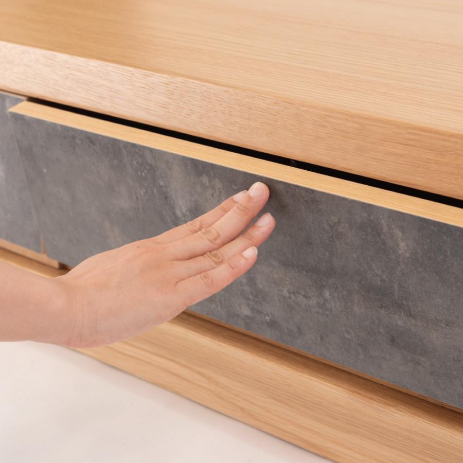 テレビ台 テレビボード 幅180cm ローボード 収納 棚板 引き戸 扉付き スライド 大きい 55インチ 55型 木目調 石目調 おしゃれ ナチュラル ブラウン form 東谷 | 東谷 | 03