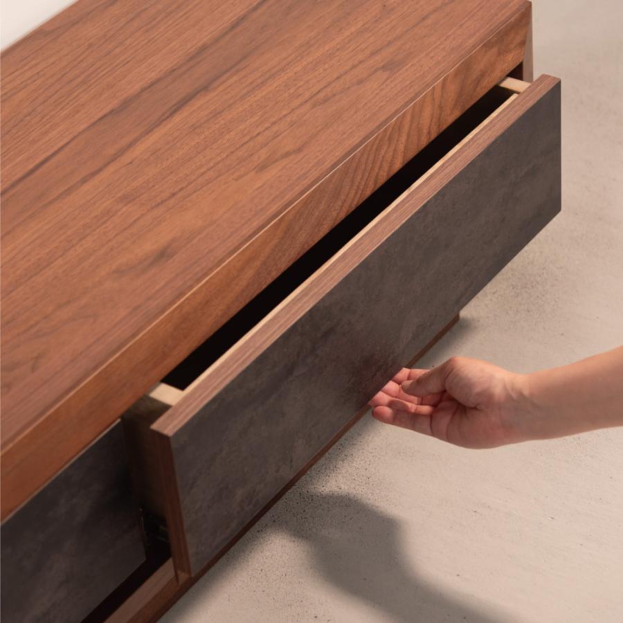 テレビ台 テレビボード 幅180cm ローボード 収納 棚板 引き戸 扉付き スライド 大きい 55インチ 55型 木目調 石目調 おしゃれ ナチュラル ブラウン form 東谷 | 東谷 | 04