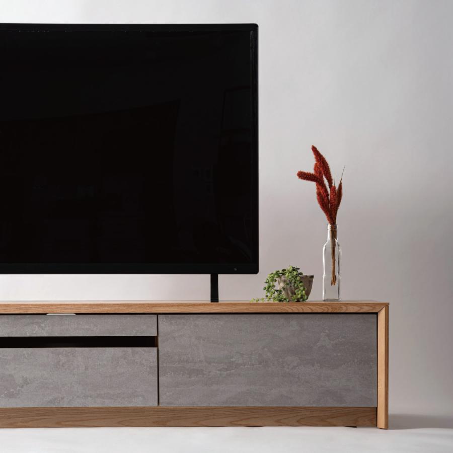 テレビ台 テレビボード 幅180cm ローボード 収納 棚板 引き戸 扉付き スライド 大きい 55インチ 55型 木目調 石目調 おしゃれ 北欧 ナチュラル form 東谷 | 東谷 | 13
