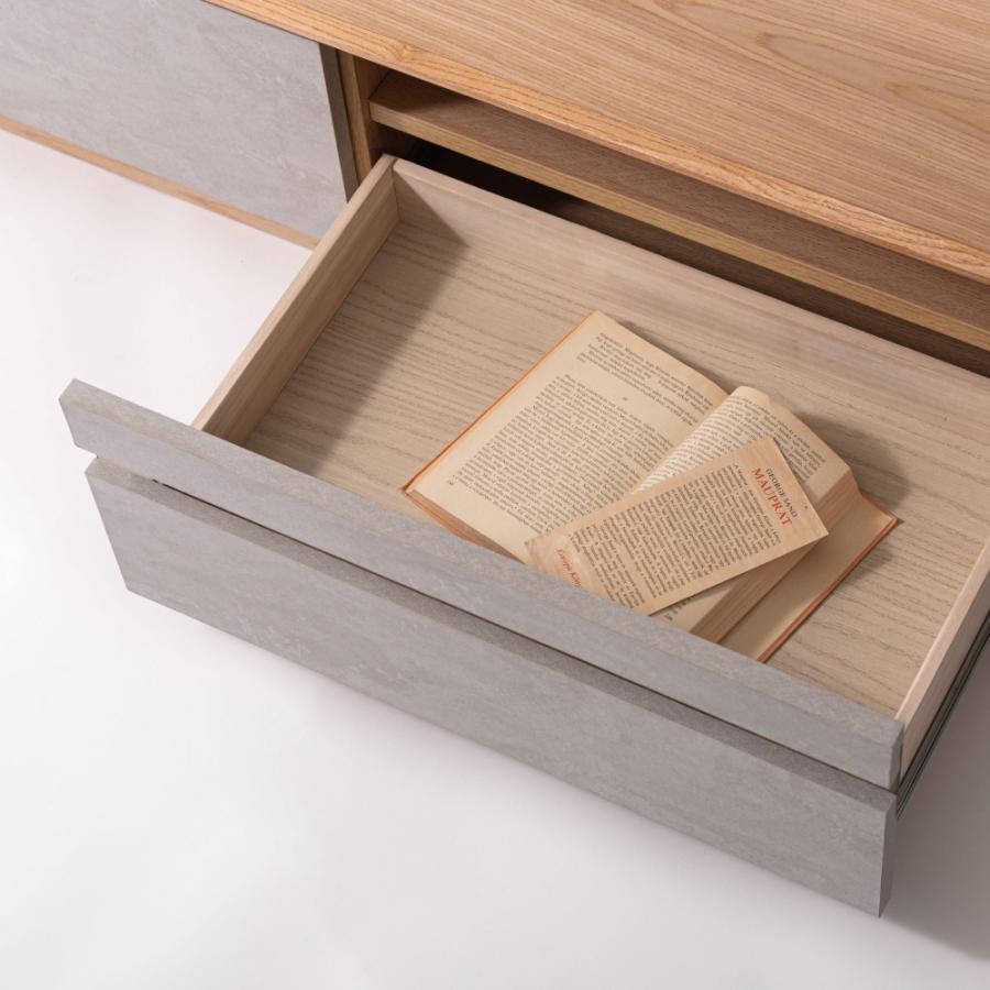 テレビ台 テレビボード 幅180cm ローボード 収納 棚板 引き戸 扉付き スライド 大きい 55インチ 55型 木目調 石目調 おしゃれ 北欧 ナチュラル form 東谷 | 東谷 | 06