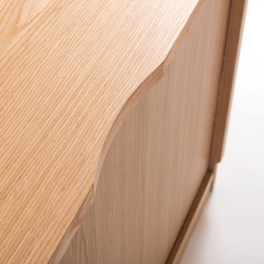 キャビネット サイドボード リビング 収納 棚 木製 チェスト 幅100cm ガラス 扉付き 北欧 グレー 天然木 おしゃれ スリム 大理石柄 ナチュラル モダン form 東谷 | 東谷 | 12