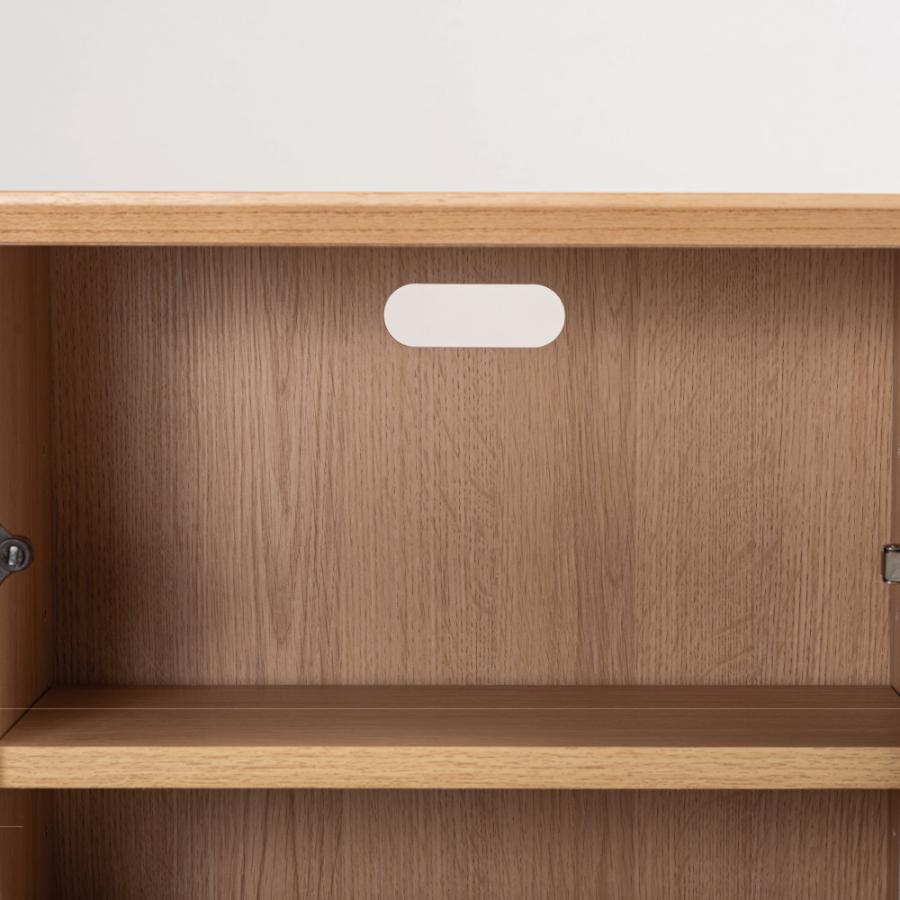 キャビネット サイドボード リビング 収納 棚 木製 チェスト 幅100cm ガラス 扉付き 北欧 グレー 天然木 おしゃれ スリム 大理石柄 ナチュラル モダン form 東谷 | 東谷 | 06