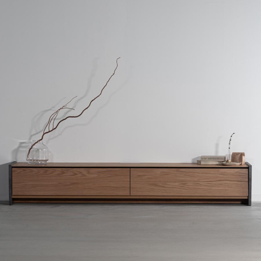 テレビ台 テレビボード 幅180cm ローボード 収納 棚板 引き戸 扉付き スライド 大きい 55インチ 55型 木目調 石目調 おしゃれ ナチュラル ブラウン form 東谷 | 東谷 | 17