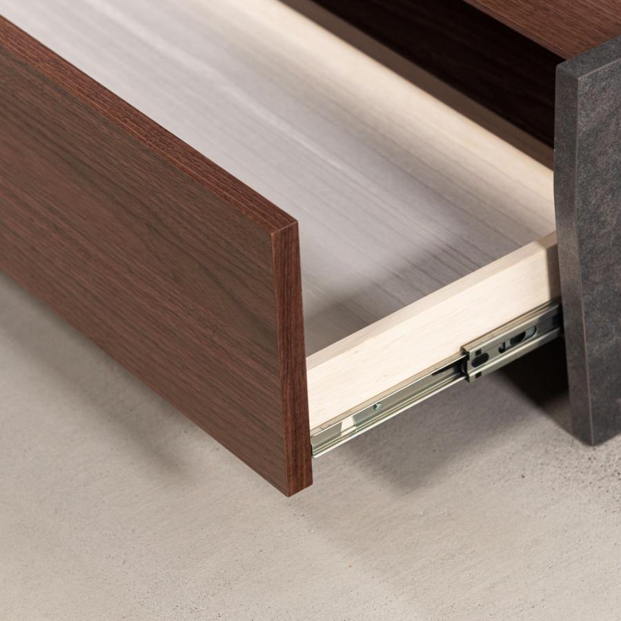 テレビ台 テレビボード 幅180cm ローボード 収納 棚板 引き戸 扉付き スライド 大きい 55インチ 55型 木目調 石目調 おしゃれ ナチュラル ブラウン form 東谷 | 東谷 | 04