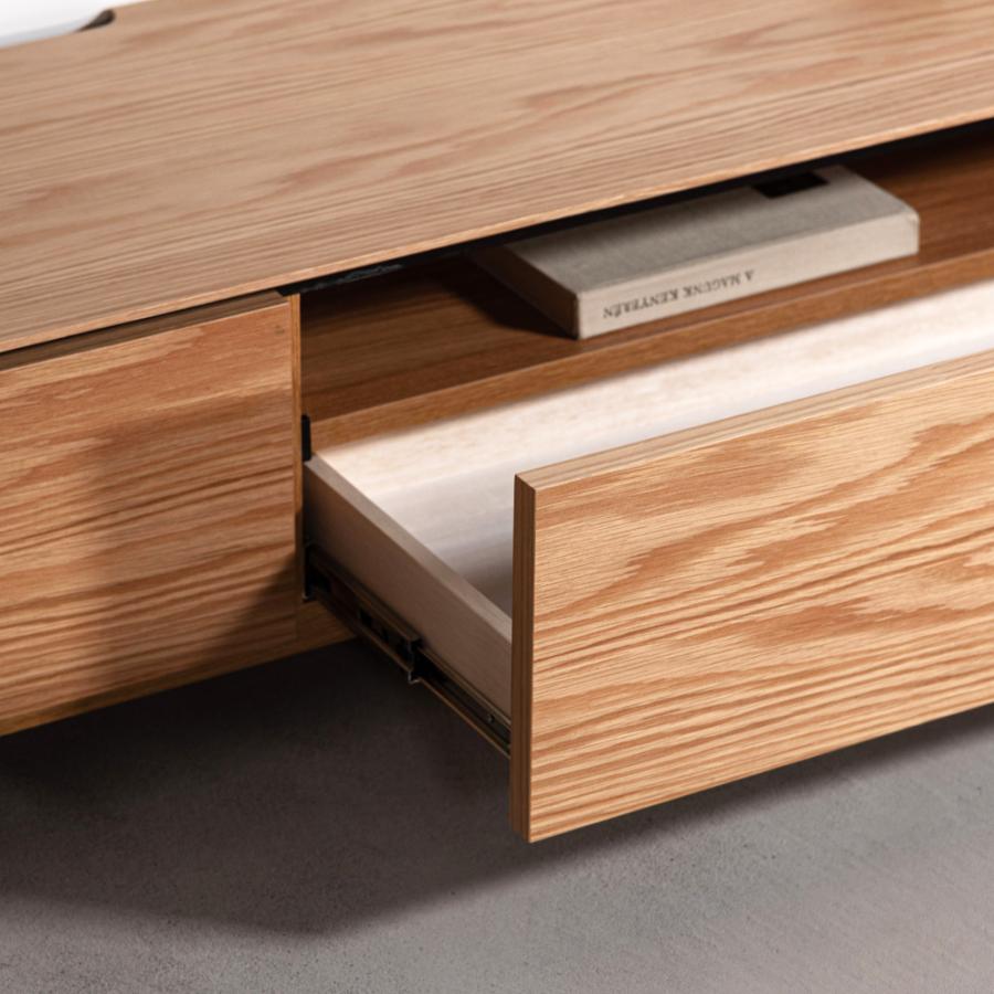 テレビ台 テレビボード 幅180cm ローボード 収納 棚板 引き戸 扉付き スライド 大きい 55インチ 55型 木目調 石目調 おしゃれ ナチュラル ブラウン form 東谷 | 東谷 | 10