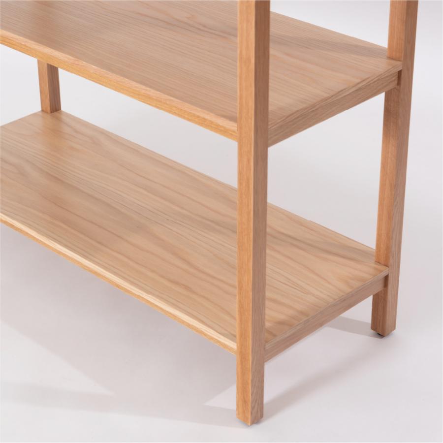 棚 ラック 幅90cm オープンラック オープンシェルフ シェルフ 収納 おしゃれ 木製 飾り棚 ウッド ディスプレイ 本棚 スリム 3段 ブラウン ナチュラル  form 東谷 | 東谷 | 09