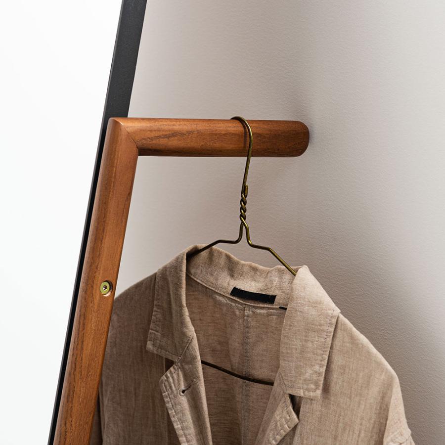 姿見 全身鏡 スタンドミラー おしゃれ ハンガー 木 アーチ ミラー 木製 スリム シンプル 天然木 コンパクト 玄関 リビング ナチュラル ブラウン form 東谷 | 東谷 | 06
