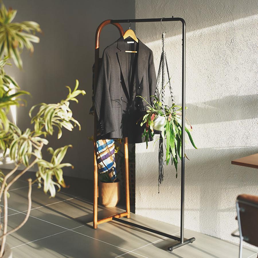ハンガーラック スリム おしゃれ 洋服ラック 洋服掛け 木製 コンパクト 収納 モダン シンプル 個性的 北欧 リビング 玄関 寝室 ナチュラル ブラウン form 東谷 | 東谷 | 14