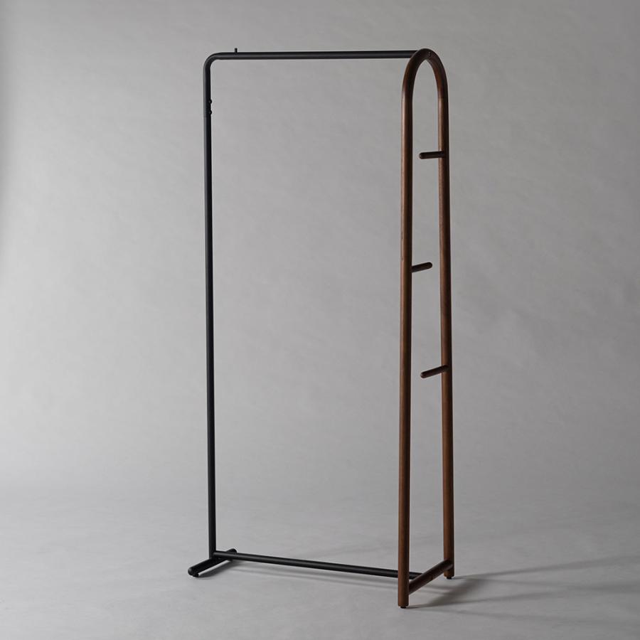 ハンガーラック スリム おしゃれ 洋服ラック 洋服掛け 木製 コンパクト 収納 モダン シンプル 個性的 北欧 リビング 玄関 寝室 ナチュラル ブラウン form 東谷 | 東谷 | 03