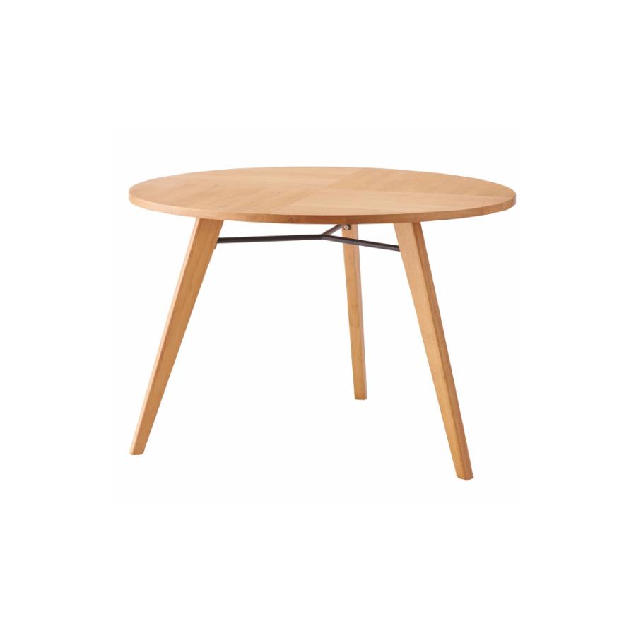 ダイニングテーブル 直径110cm 丸 食卓 ラウンド 円形 丸型 丸い 円卓 4人掛け 木製 天然木 オーク ウッド 3本脚 おしゃれ 北欧 ナチュラル form 東谷 | 東谷 | 18