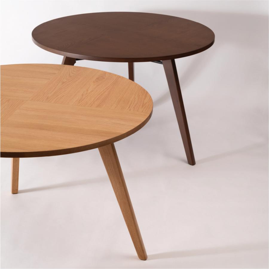 ダイニングテーブル 直径110cm 丸 食卓 ラウンド 円形 丸型 丸い 円卓 4人掛け 木製 天然木 オーク ウッド 3本脚 おしゃれ 北欧 ナチュラル form 東谷 | 東谷 | 10