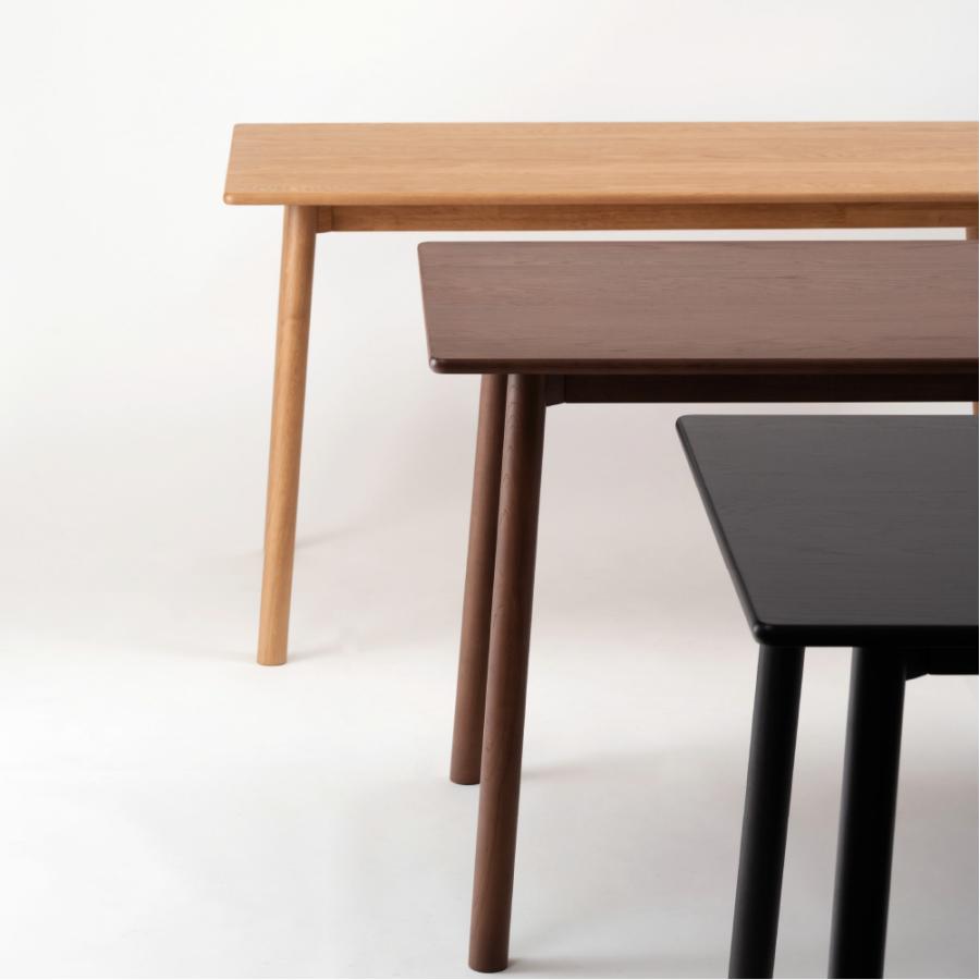 ダイニングテーブル 幅135cm 食卓机 長方形 4人掛け 木製 天然木 オーク ウッド 丸脚 角丸 ワイド 大きめ 大きい 大型 おしゃれ 北欧 ナチュラル form 東谷 | 東谷 | 15