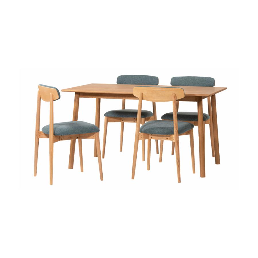 ダイニングテーブル 幅135cm 食卓机 長方形 4人掛け 木製 天然木 オーク ウッド 丸脚 角丸 ワイド 大きめ 大きい 大型 おしゃれ 北欧 ナチュラル form 東谷 | 東谷 | 19