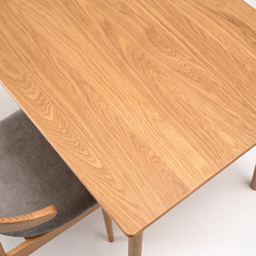 ダイニングテーブル 幅150cm 食卓机 長方形 4人掛け 木製 天然木 オーク ウッド 丸脚 角丸 ワイド 大きめ 大きい 大型 おしゃれ 北欧 ナチュラル form 東谷 | 東谷 | 07