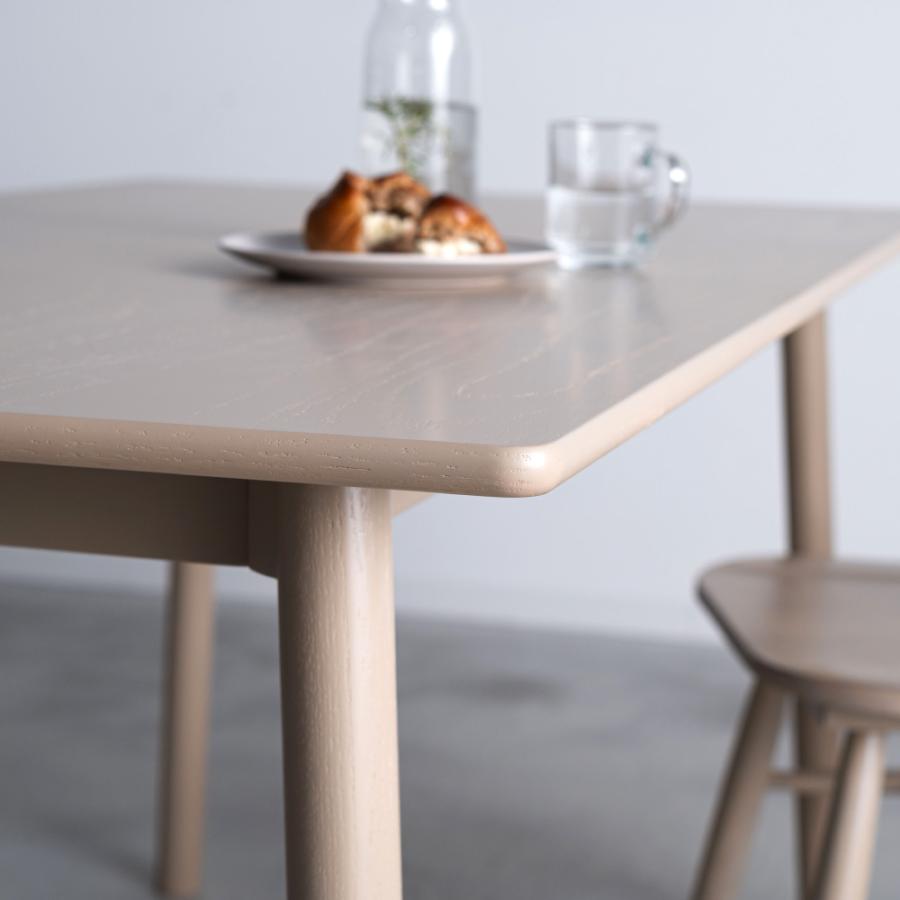 ダイニングテーブル 幅150cm 食卓机 長方形 4人掛け 木製 天然木 オーク ウッド 丸脚 角丸 ワイド 大きめ 大きい 大型 おしゃれ 北欧 ナチュラル form 東谷 | 東谷 | 08