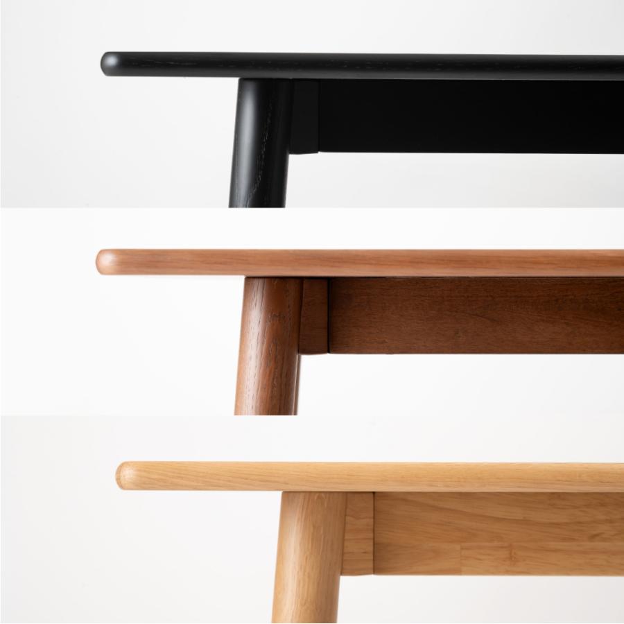 ダイニングテーブル 幅150cm 食卓机 長方形 4人掛け 木製 天然木 オーク ウッド 丸脚 角丸 ワイド 大きめ 大きい 大型 おしゃれ 北欧 ナチュラル form 東谷 | 東谷 | 09