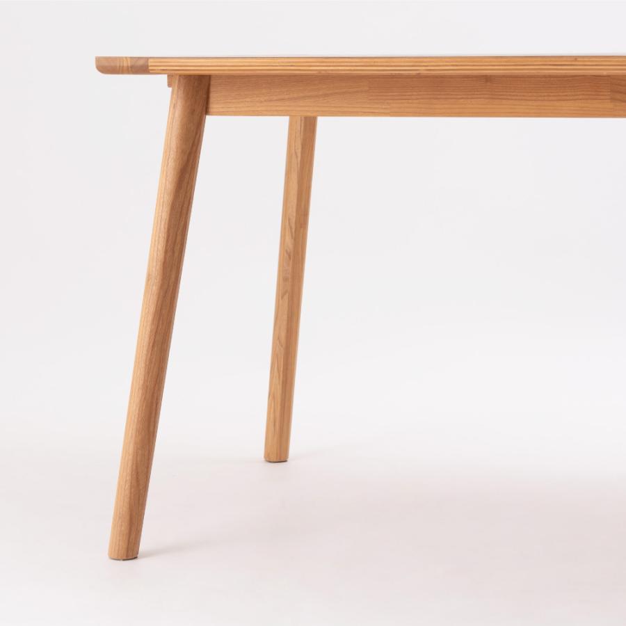 ダイニングテーブル 幅150cm 食卓机 長方形 四角 角型 4人掛け モルタル調 石目調 ストーン柄 木製 天然木 スンカイ 丸脚 ワイド 大きい おしゃれ form 東谷 | 東谷 | 12